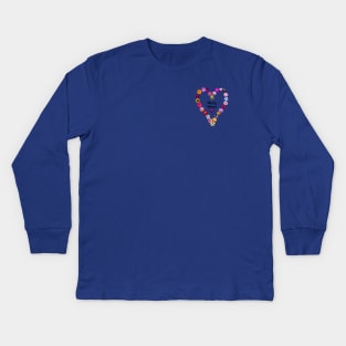 Small Floral Heart for a Nasty Woman Kids Long Sleeve T-Shirt